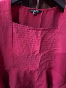Stylish Red Peplum Top