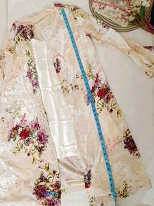 Floral Kimono Robe &amp; Slip Set