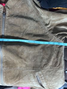 St Mitchell Men's Suede Bomber Jacket