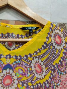 brand new Boho Pink Printed Kaftan Top