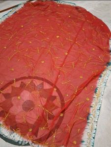 Colorful Ethnic odhna 4 set semi fabric