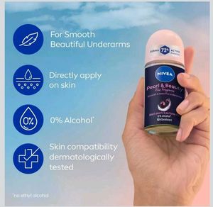 Pack of 4 - Full size Nivea Pearl &amp; Beauty Deodora