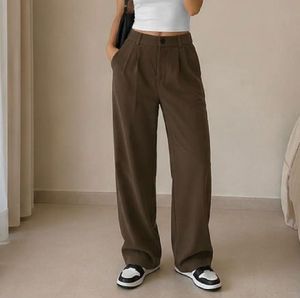 High Waisted Wide Leg Trousers