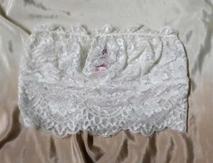 White Lace Bandeau Bra