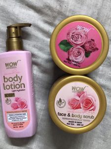 Wow Body Lotion + Scrub + Butter