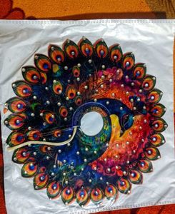 beautiful peacock theme Kanha ji dress