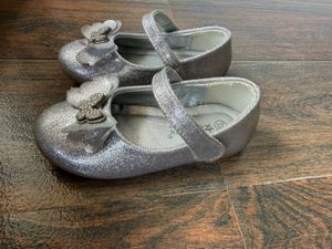 Sparkly Silver Butterfly Shoes