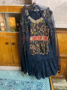 Beautiful Printed Kurta with skrit