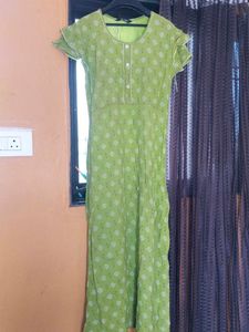 Light Green Printed Kurta