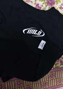 Black "WILD" Graphic Tee