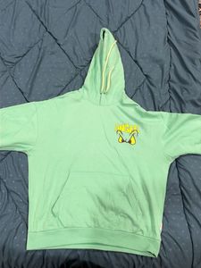 Light Green Graphic Hoodie