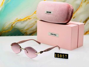 Miu Mi Rimless Hexagonal Sunglasse