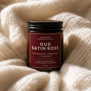 Handmaiden Oud Satin Rose Candle