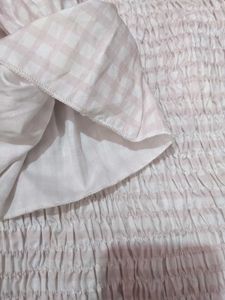 Off Shoulder Gingham Dress 👗 - Free Delhivery 🚚