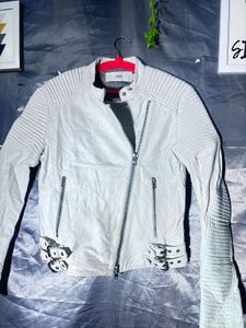 Closed classic  white leather  Jacket