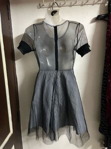 Sheer Overlay Dress