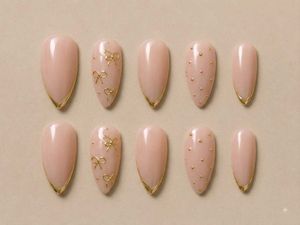 Gilded Elegance:  Nude Cateye & Gold Swirl Al
