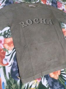ROCHA Embroidered Olive T-Shirt