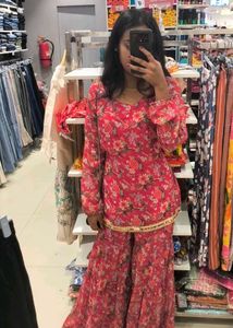 Floral Print Kurta Set