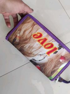 Purple Zippered Wallet+freebie