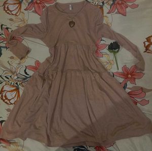 y2k beige dress