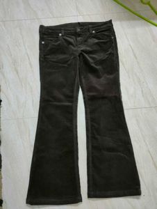 H &amp; M COFFEE BROWN Corduroy Flare Pants