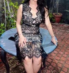 Elegant Black Lace Dress
