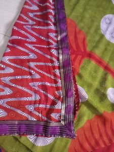Multi Colour Frency Georgette Saree