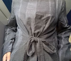 Chic Printed Tie-Front Top