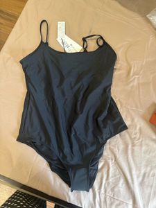 M&amp;S New Collection Black Cami Scoop Neck Swimsuit