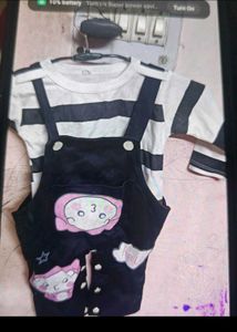 Cute Baby Overalls Set