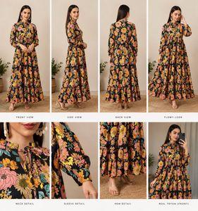Women Floral Print Fit & Flare Dress