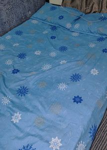 Blue Snowflake Duvet Cover Set