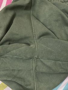 Olive Green Casual Pants