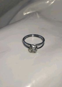 Elegant Rose Gold Ring with Black Stone