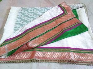 🆕️ Brasso Saree with Brocade Border