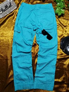 Teal Cargo Pants