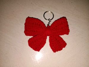 Red Bow Keychain
