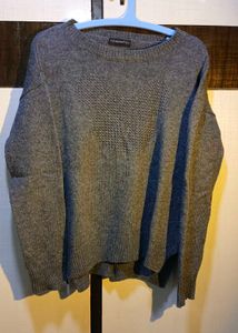 Cozy Grey Knit Sweater