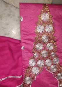 Embroidered dress material