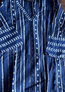 Blue Striped Kurta