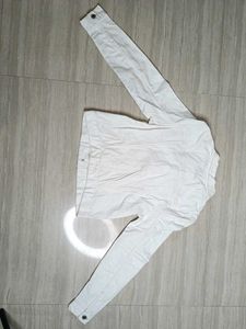 H&amp;M White Denim Jacket