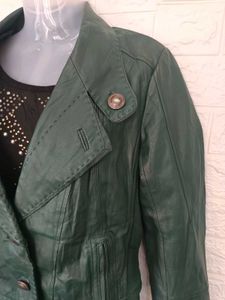 Imported Green Leather Jacket