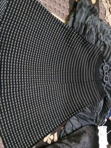 Black &amp; Grey Patterned skirt
