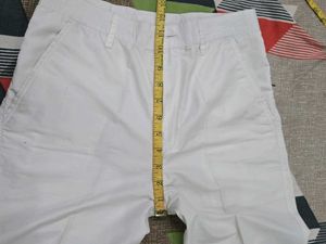Classic White Casual Pants