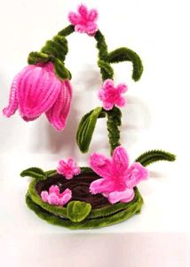 Handmade Pipe Cleaner Flower Decor