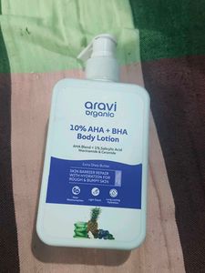 Aravi Organic 10% AHA + BHA Body Lotion