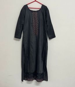 Elegant Black Kurta Set with Dupatta