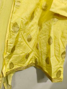 Elegant Yellow Kurta Set with Dupatta