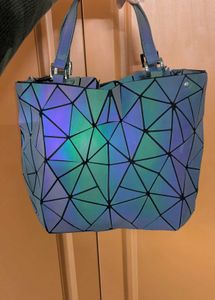 Geometric Reflective Tote Bag